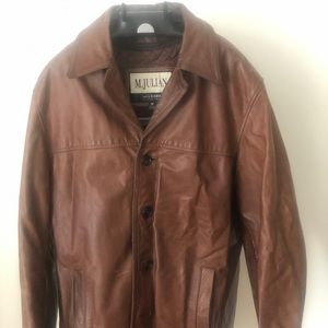M. Julian Brown Leather Jacket